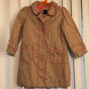 Gap- toddler tan pea coat- size 4T